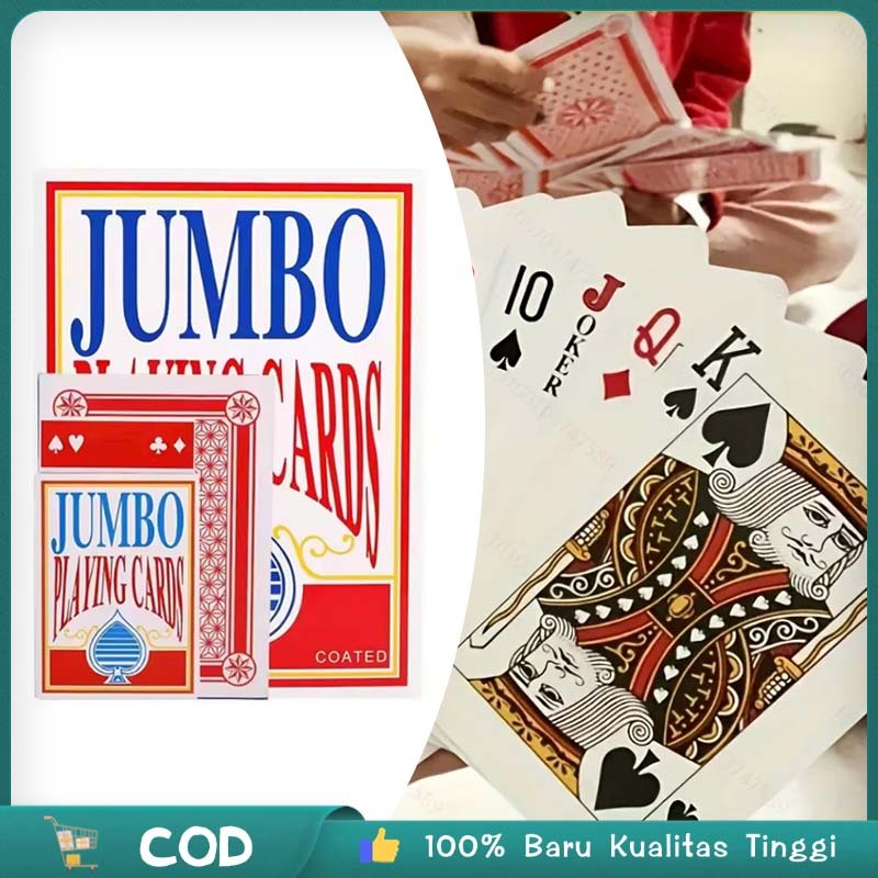 Kartu Poker Jumbo Kartu Remi Besar Jumbo Remi Jumbo Permainan Pernikahan Kartu Poker Permainan Menye