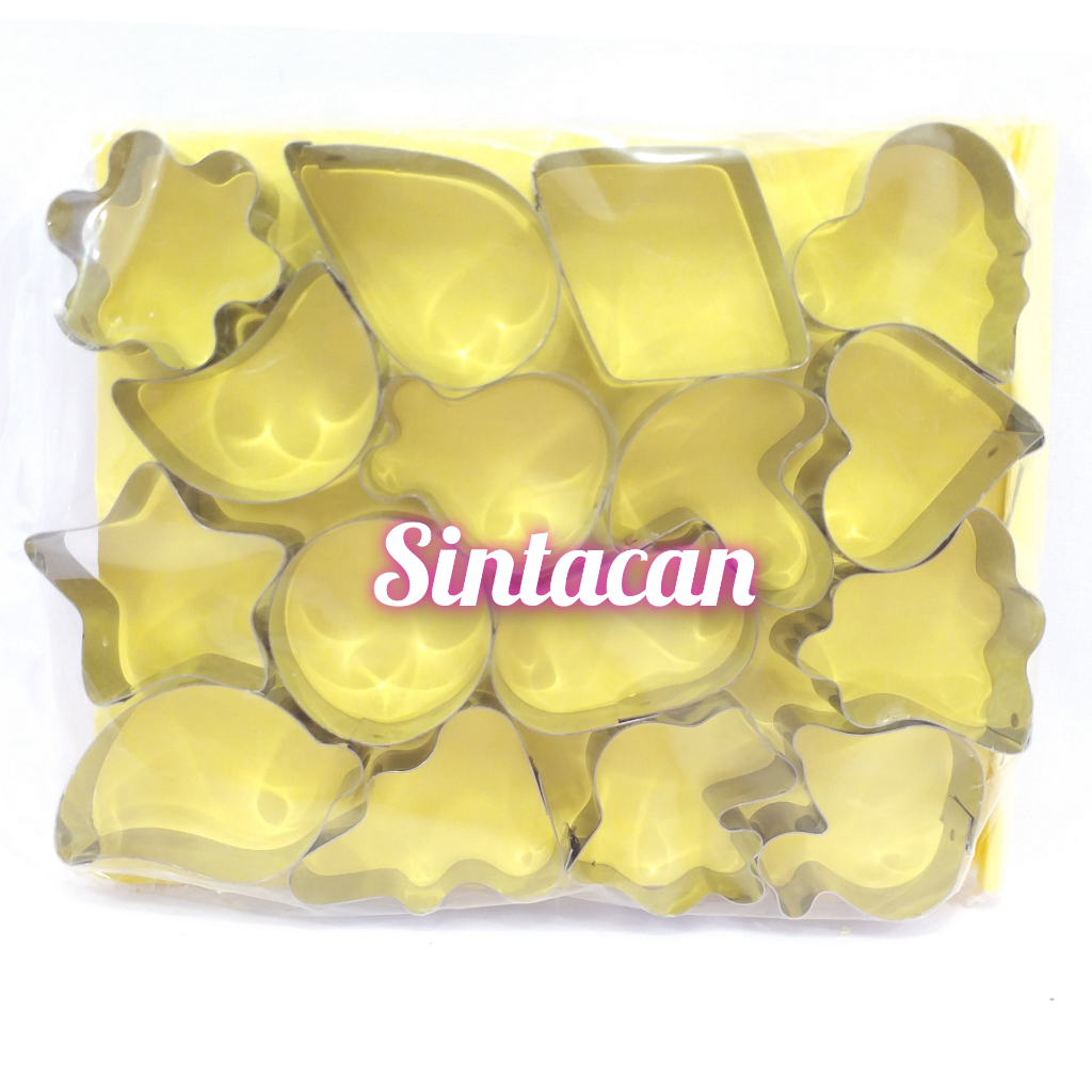 16 Pcs Cetakan Kue Kering Set Cookies Cutter
