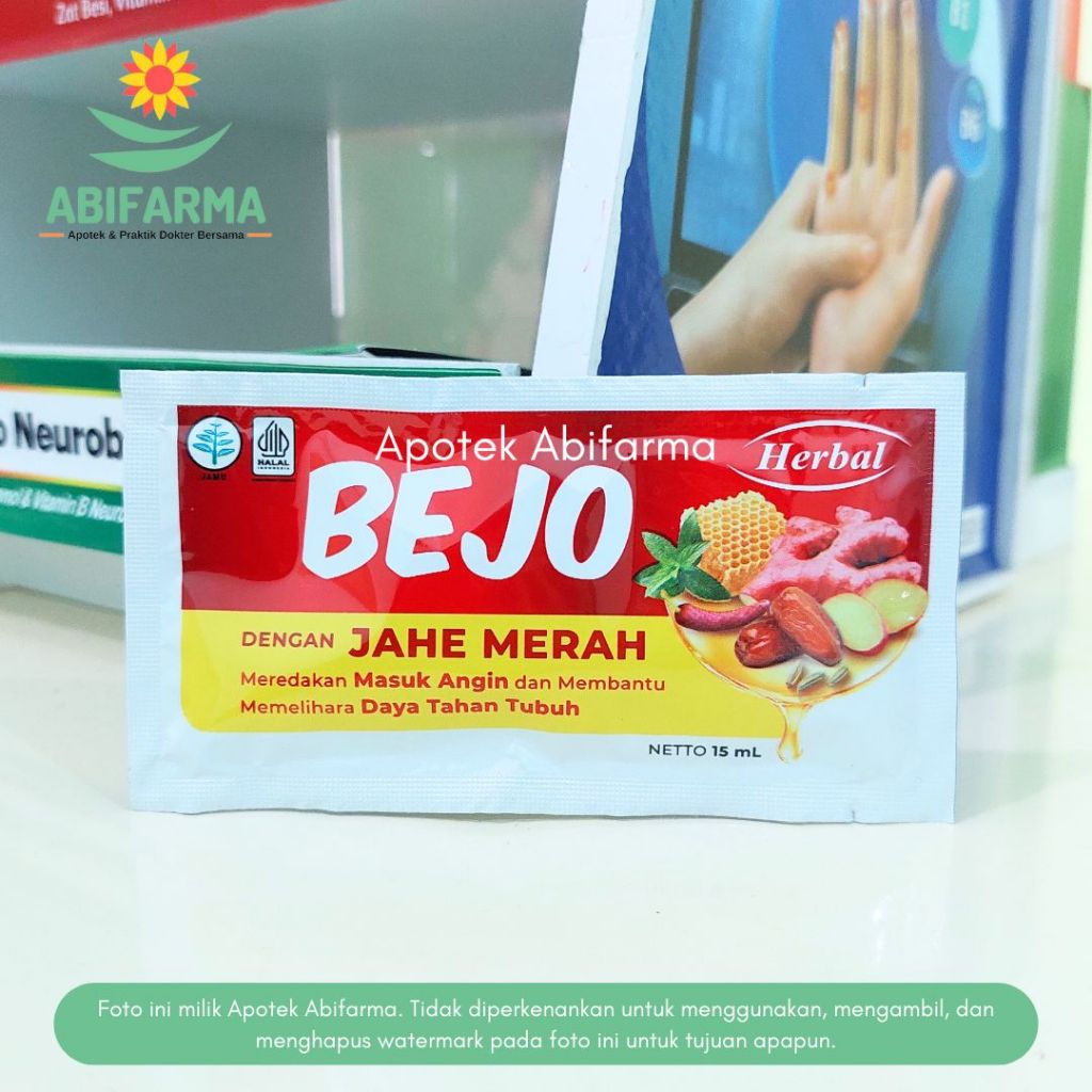 

Bejo Jahe Merah Sachet 15ml / Meredakan Masuk Angin dan Memelihara Daya Tahan Tubuh