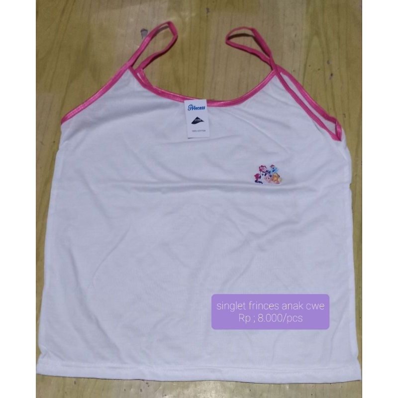 Tanktop/Singlet anak Tali kecil murah frinces (R²)