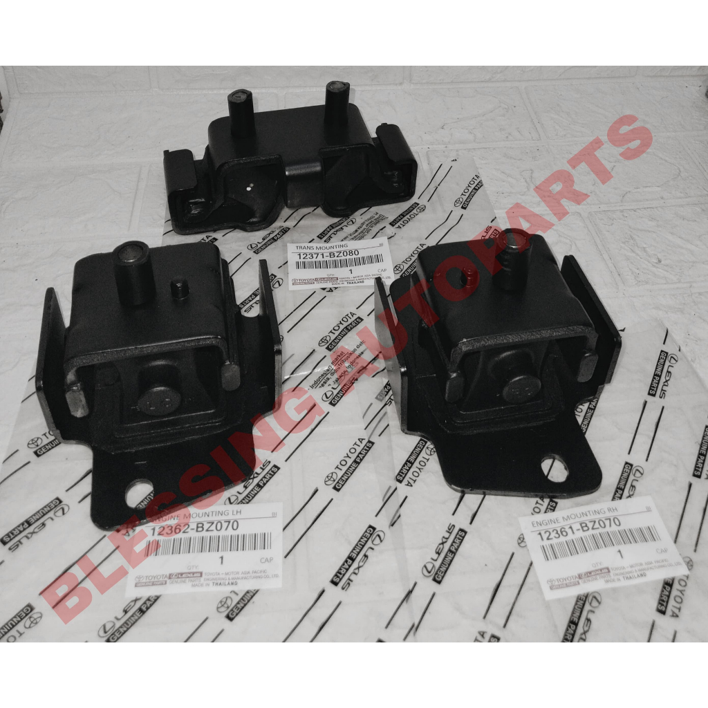 PAKET ENGINE MOUNTING TRANS MOUNTING VELOZ RUSH TERIOS AVANZA TYPE S 1500Cc 3 PCS