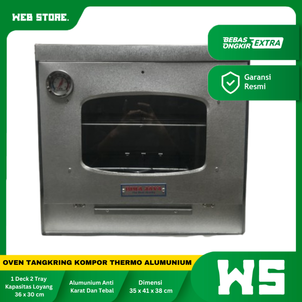 Oven Tangkring Kompor / Oven TM Alumunium 1 Deck 2 Tray Bima Jaya