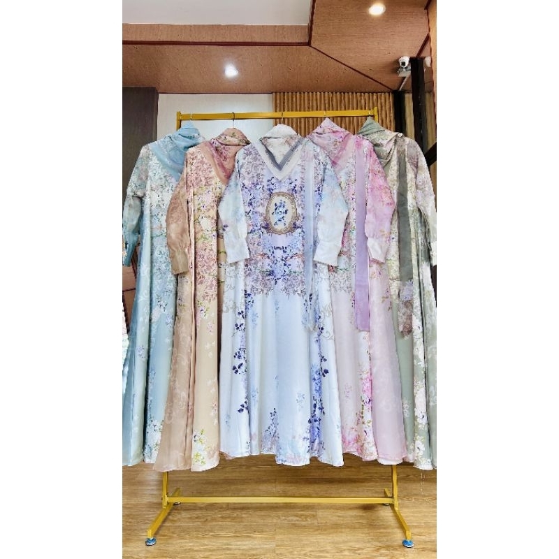 Gamis wanita new arrival raya collection (PERDANA)
