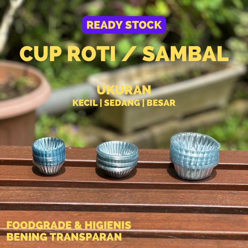[100 PCS] Mika Cup Agar Cup Roti Mika Sambal Tray Saus Saos Bumbu ukuran Bulat Kecil Sedang Besar | 