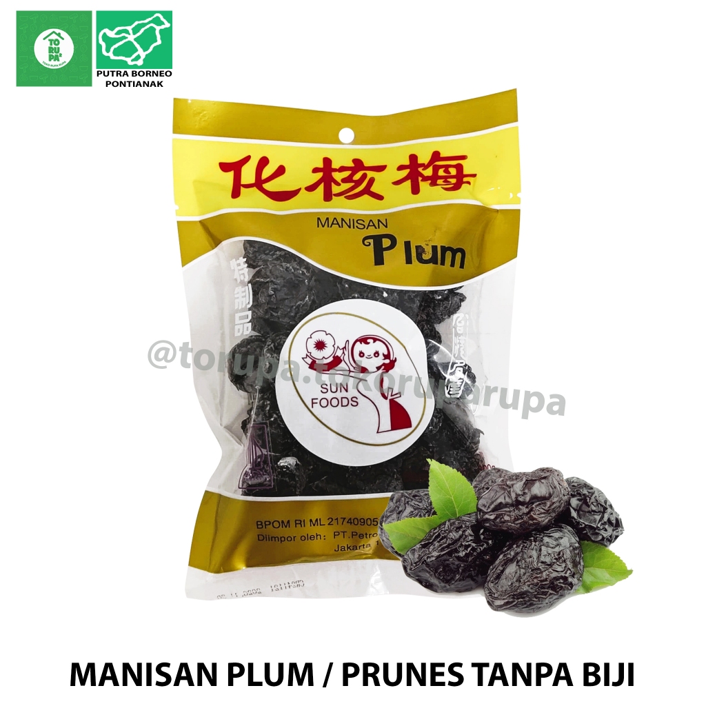 

Plum Tanpa Biji 300gr / Manisan Prunes Seedless