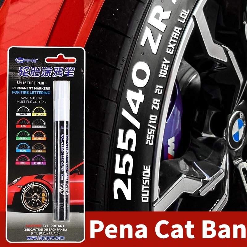 

Spidol Ban Mobil Motor 10 Warna - Anti Air & Luntur Permanen - Untuk Dekorasi Ban/Tanda Safety