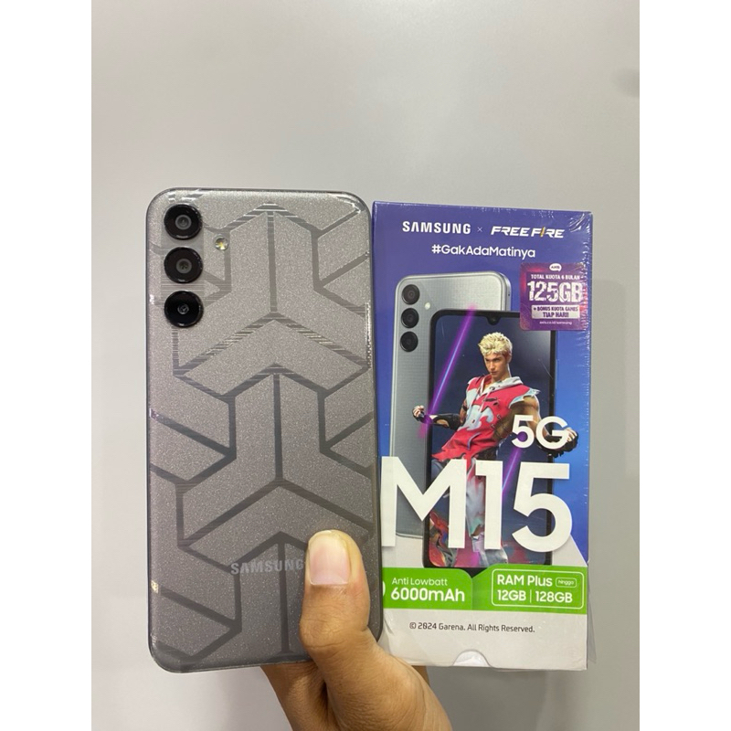 samsung m15 ram 6/128 5g second bekas