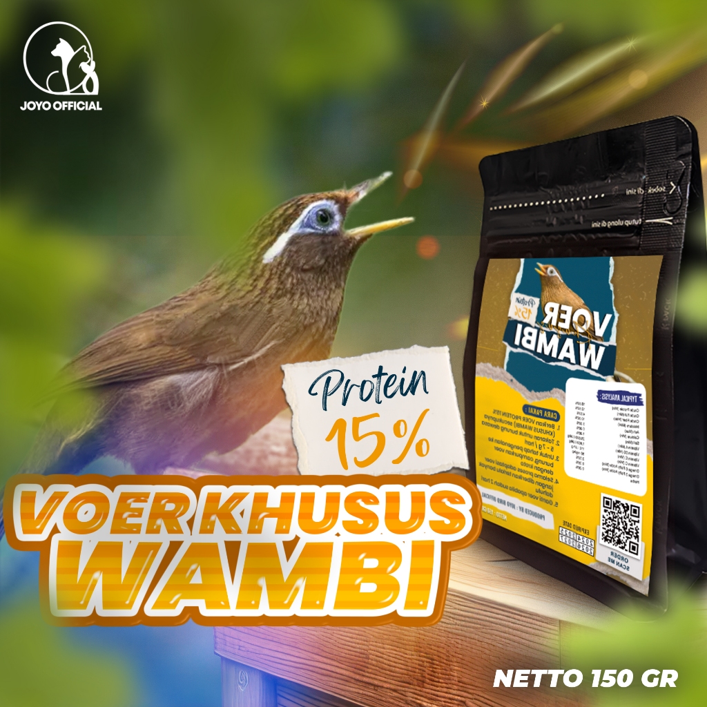 MAKANAN BURUNG WAMBIE | VOER BURUNG WAMBIE | VOER HARIAN | VOER NUTRISI KOMPLIT | VOER HARIAN KHUSUS