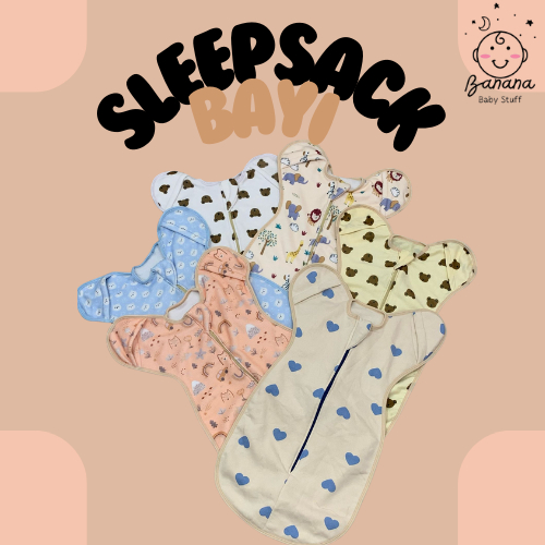 Banana Stuff - Sleep Sack Bludru Bulat Kantong Tidur Bayi Selimut Kantung Bayi