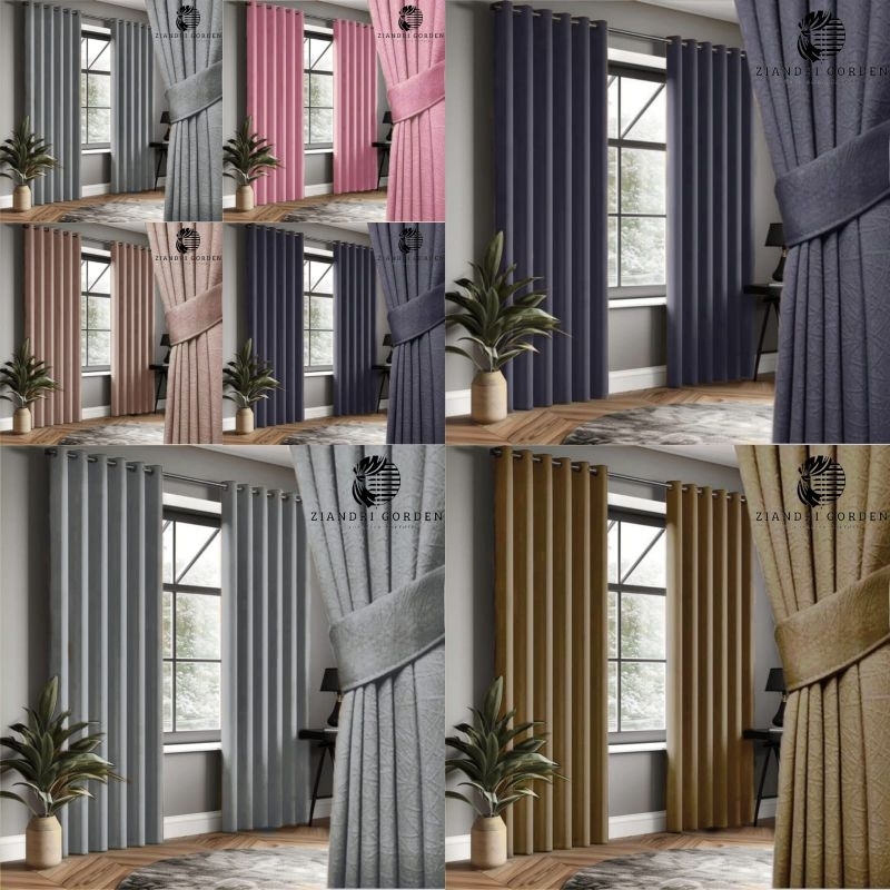 GORDEN MINIMALIS MODERN GORDEN BLACKOUT SUPER TEBAL GORDEN JENDELA RUMAH