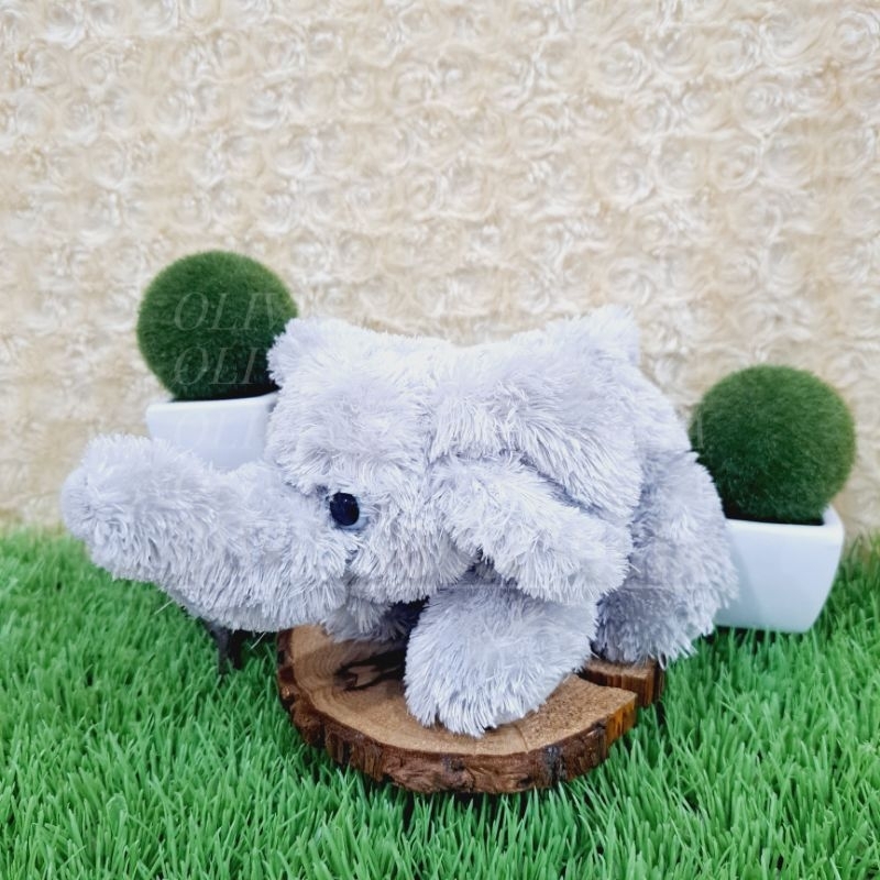 Boneka Gajah Abu Boneka Gajah Mini Boneka Elephant Grey