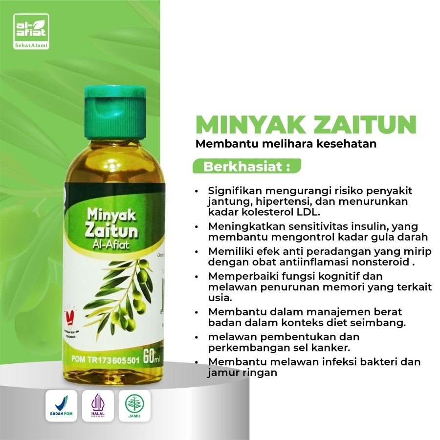 Minyak Zaitun Extra Virgin Oil Al Afiat 60 ML