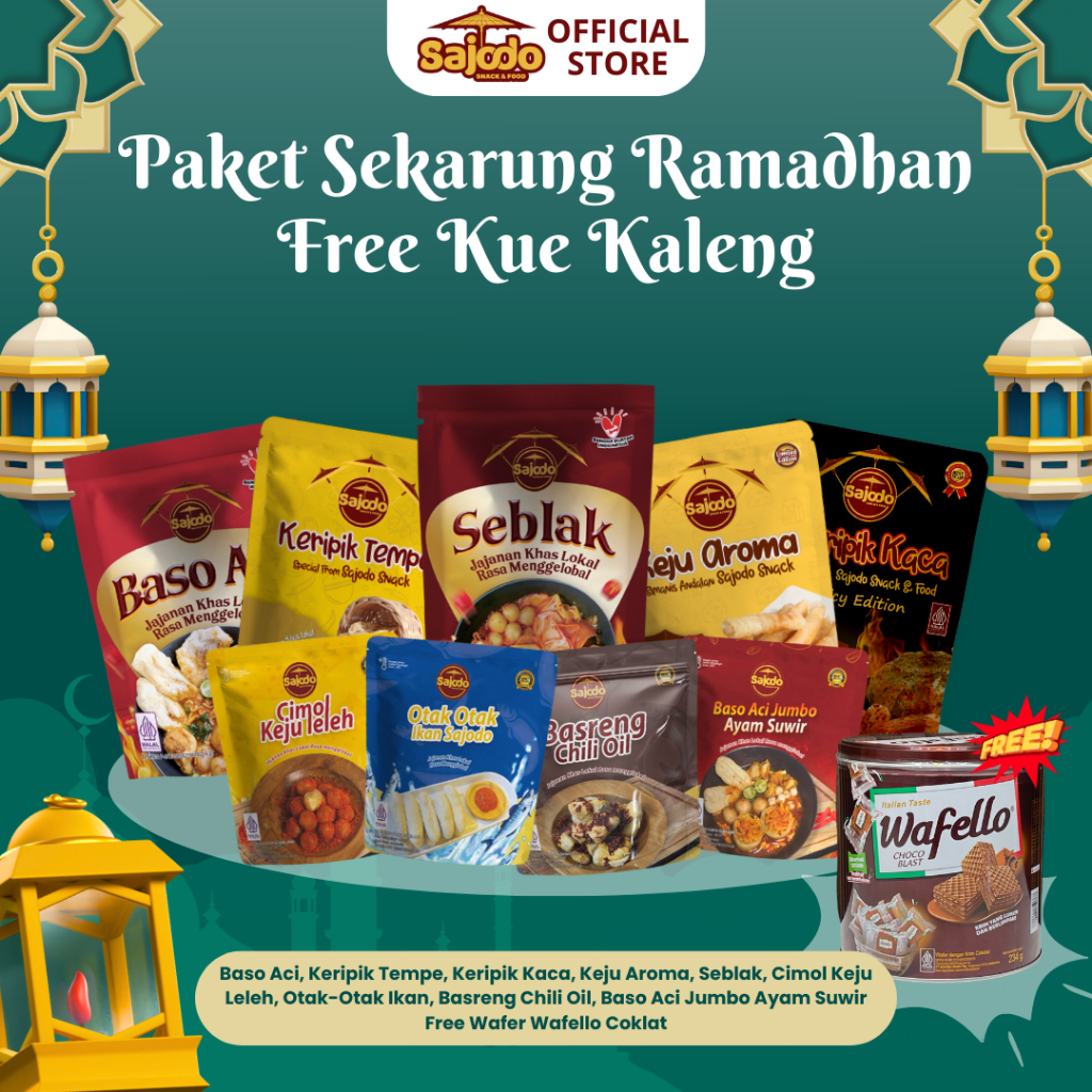 

[SPECIAL RAMADAN] PAKET SEKARUNG/SEKARDUS - BUY 5 GET 5 FREE KUE KALENG LEBARAN - SAJODO SNACK & FOOD