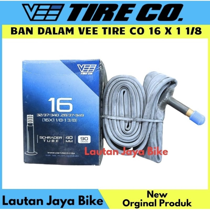 BAN DALAM SEPEDA VEE TIRE CO 16 X 1 1/8 40MM