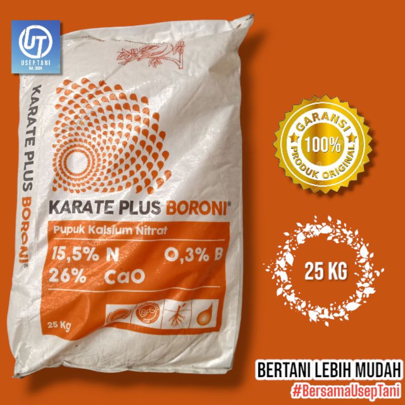 PUPUK KARATE PLUS BORONI 25 KG PUPUK KALSIUM NITRAT BORON