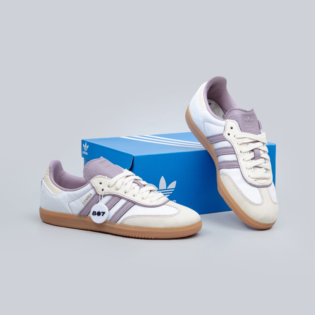 Adidas Samba Cream White Preloved Brown Purple