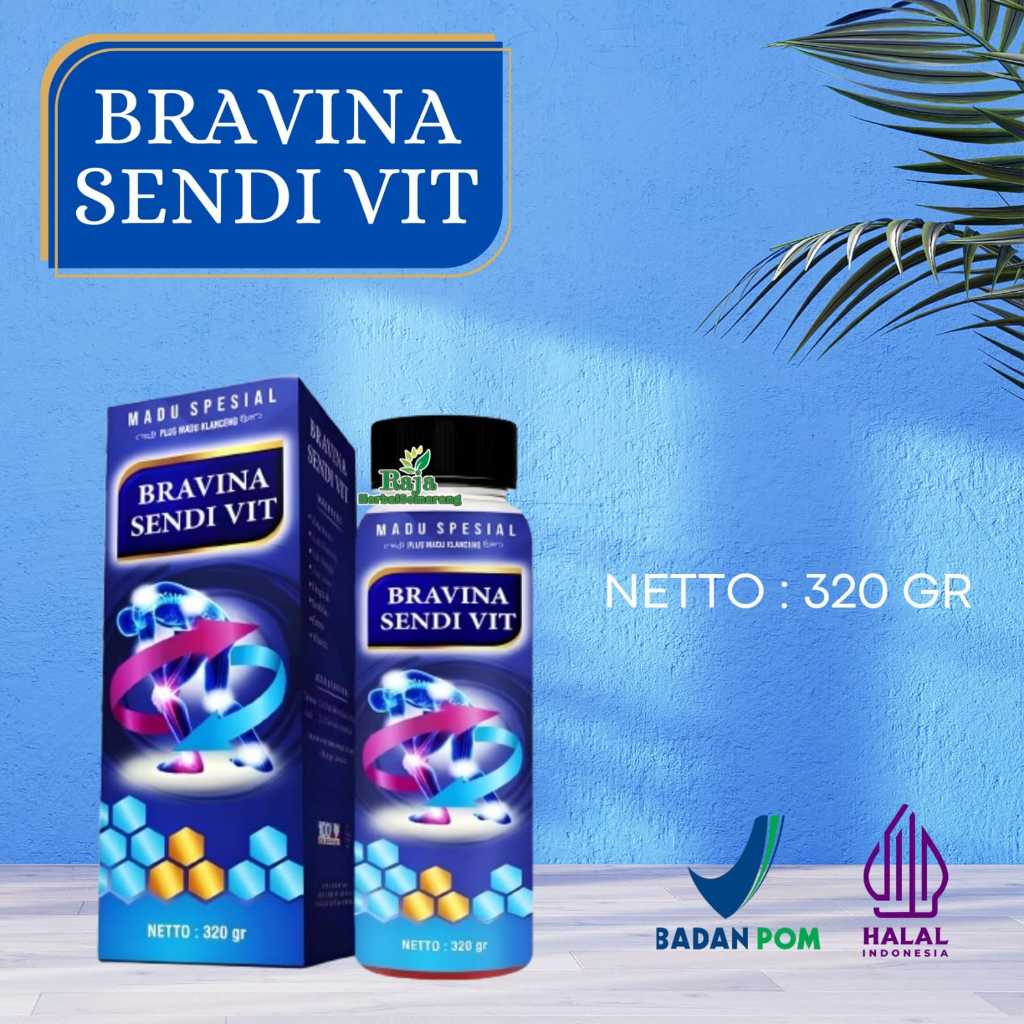 Madu Spesial Bravina Sendi Vit | Original Isi 320 Gram | Madu Sehat Sendi Nutrisi & Multivitamin Tul