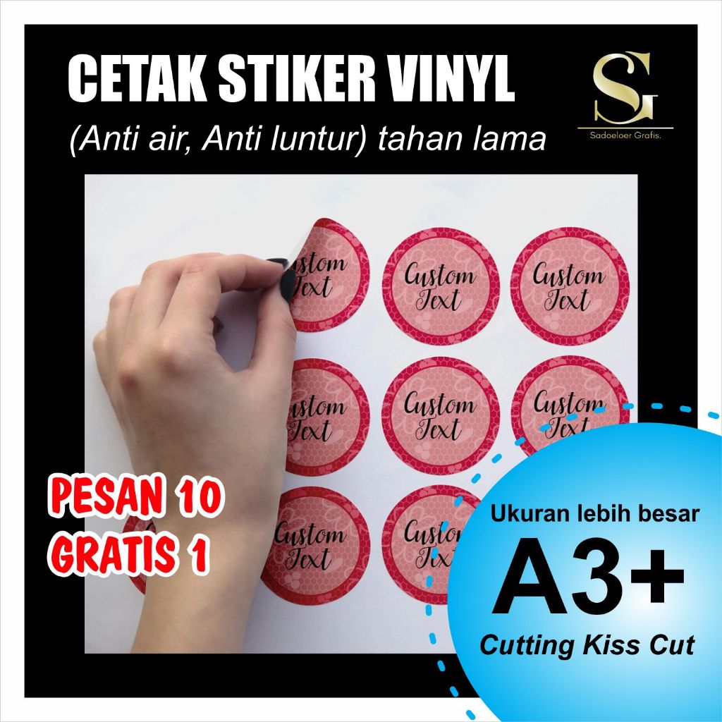 

Cetak Sticker Vinyl A3+ Custom / Label / Logo / Makanan / Minuman / Anti Air / Anti Air / Anti Air / Anti Air / Anti Air.