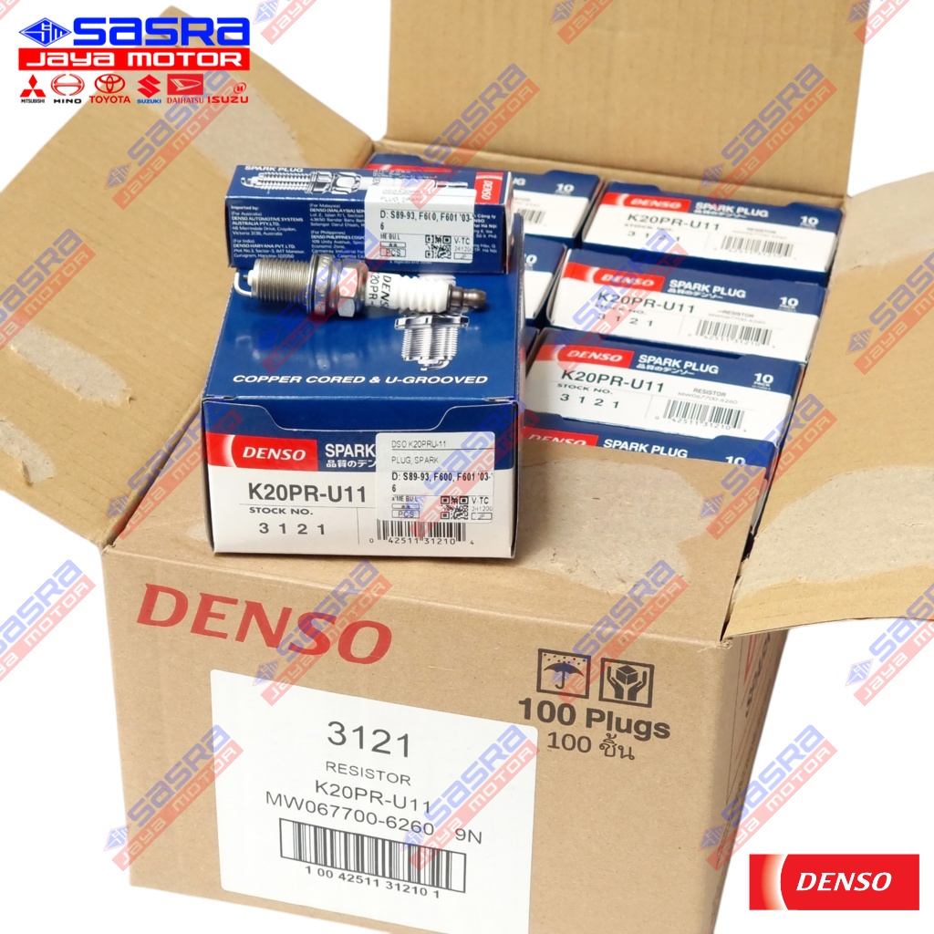 [GROSIR 100PCS] Busi K20PRU11 XENIA 1.0 2003-2016|AVANZA 1.3 2003-2006|XENIA 1.3 2003-2006|APV|FUTUR