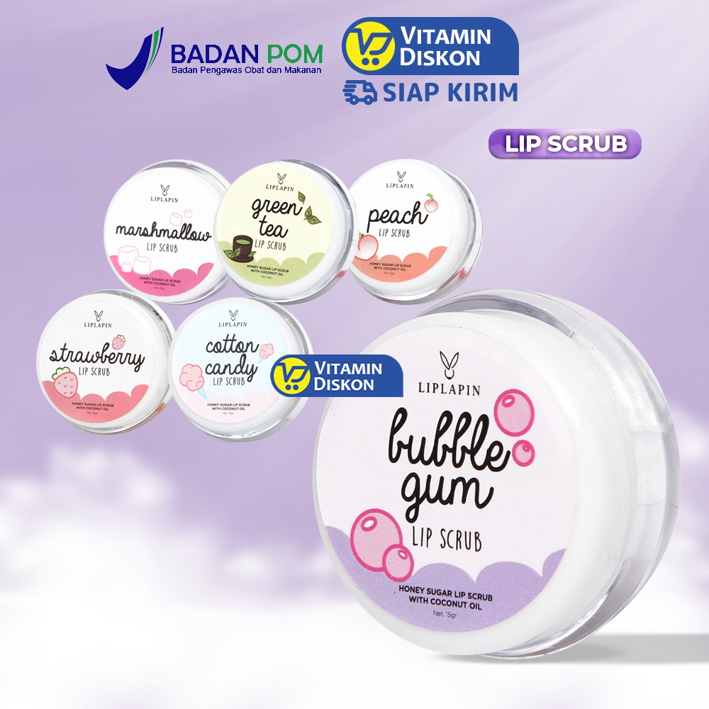 LIPLAPIN LIP SCRUB 15 GR | Membantu mencerahkan warna bibir yang kusam