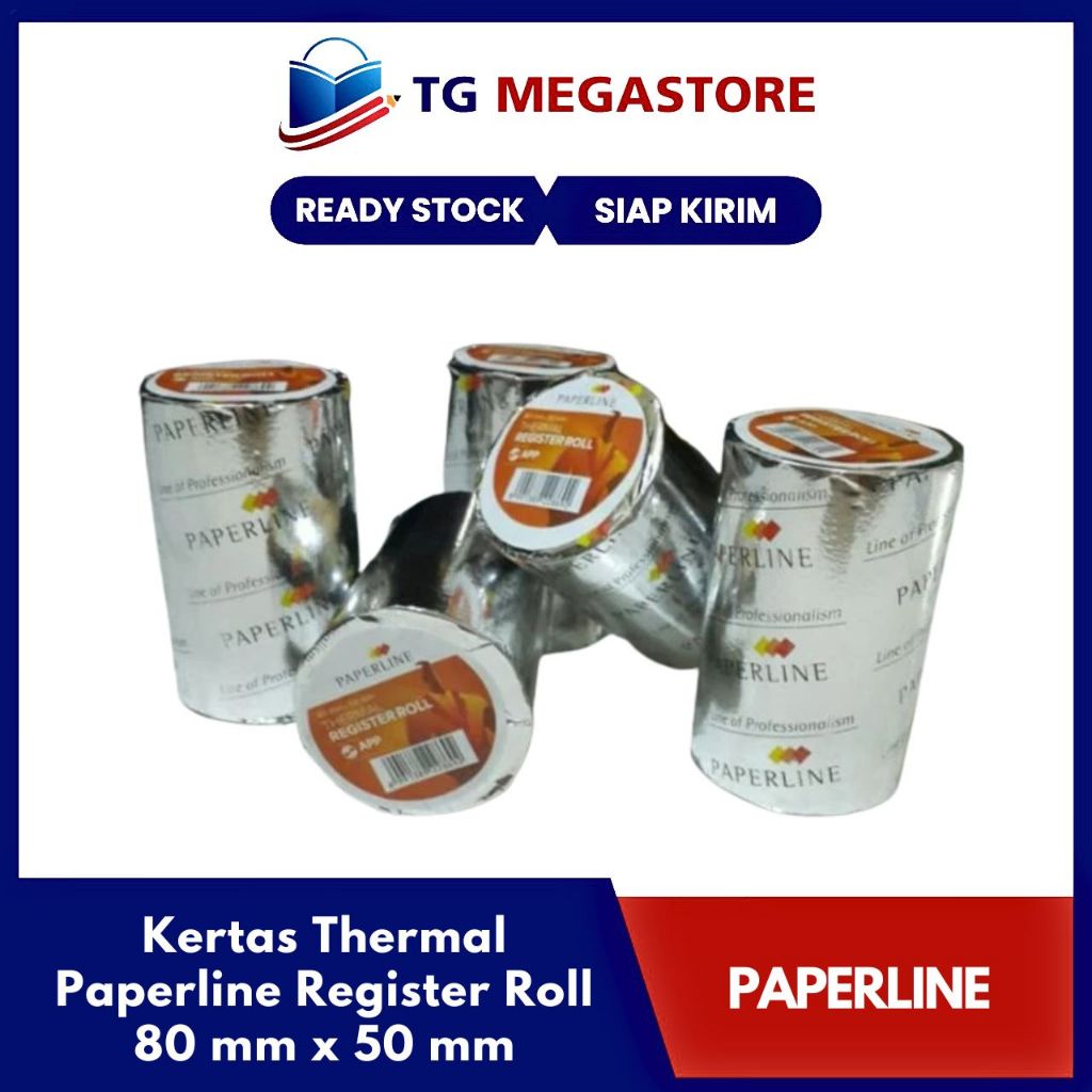 

Kertas Thermal Paperline ( Register Roll ) 80 mm x 50 mm