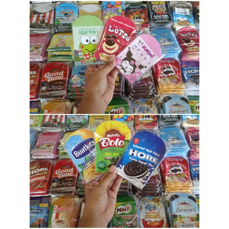 

paket usaha 50pack amplop lebaran mix motif