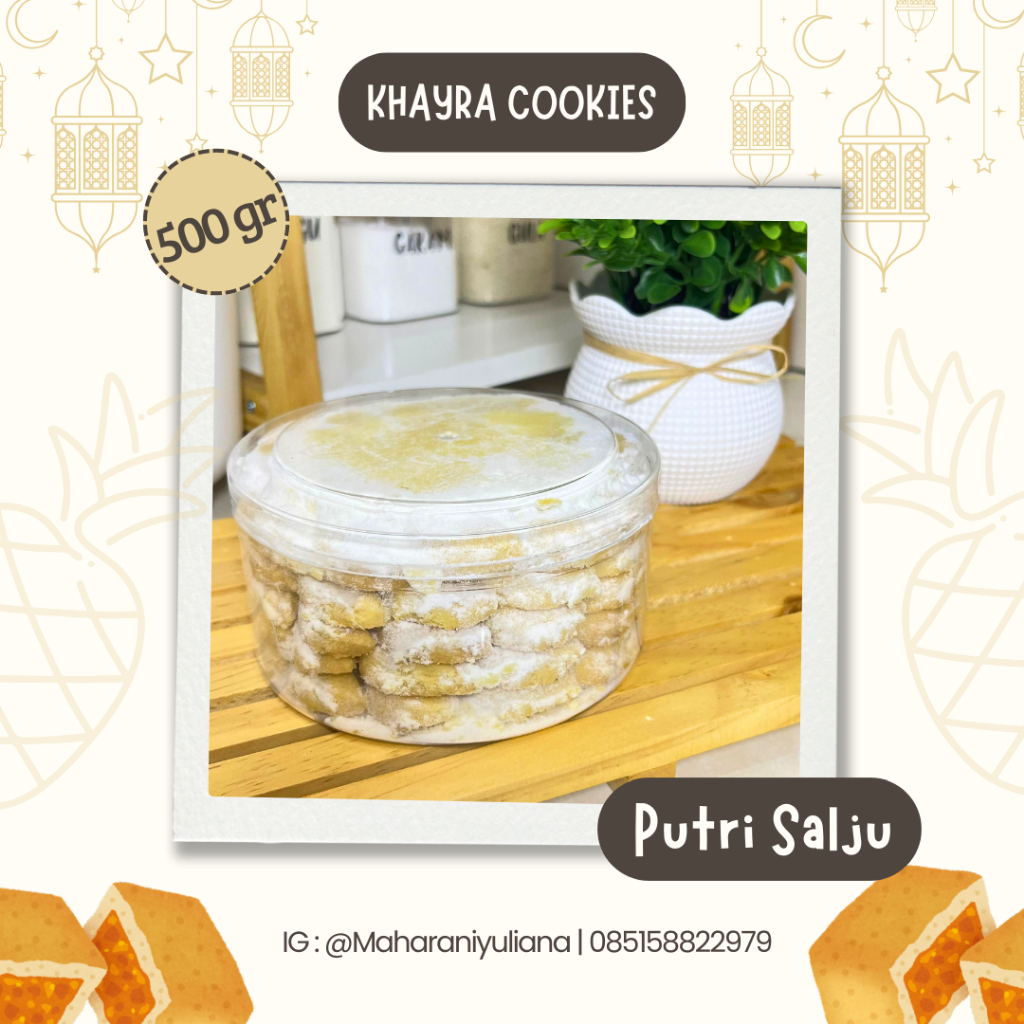 

Khayra Cookies Putri Salju 500 gr | Kue Lebaran Enak & Murah