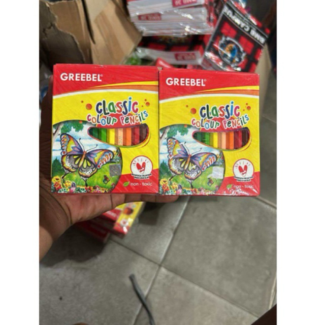 

PENSIL WARNA PARKO PENDEK ISI 12pcs
