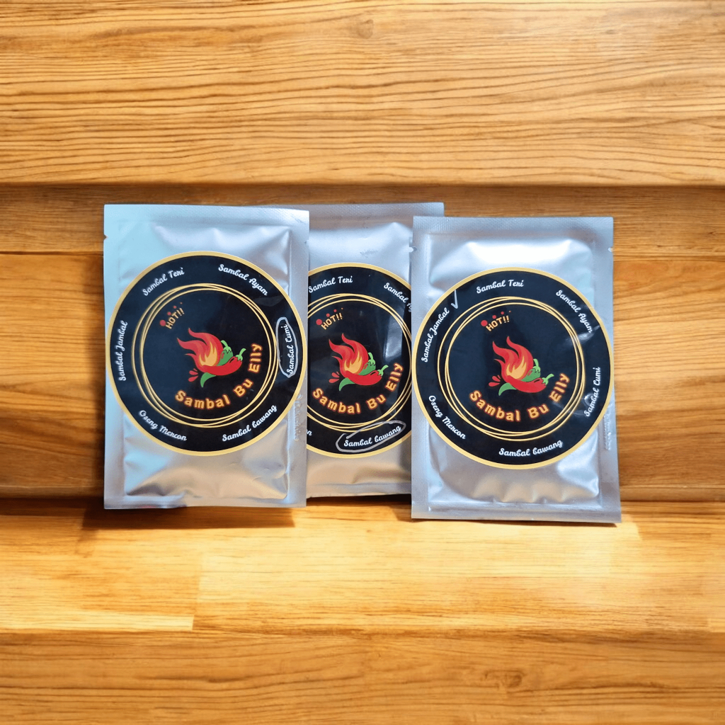 

Sambal Sachet Bu Elly Pedas Nikmat`Sambal Cumi Jambal Bawang Ayam Teri Oseng Mercon