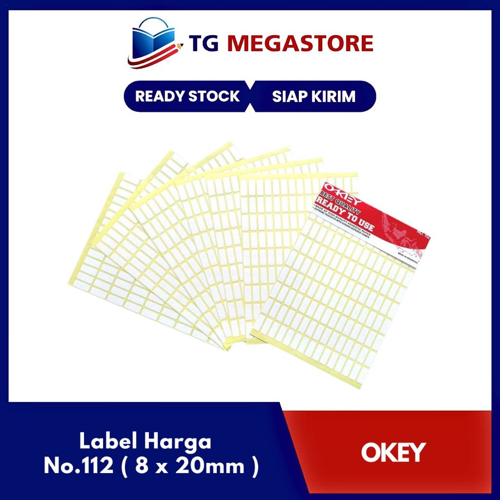 

Label Harga Okey No.112 ( 8 x 20mm )