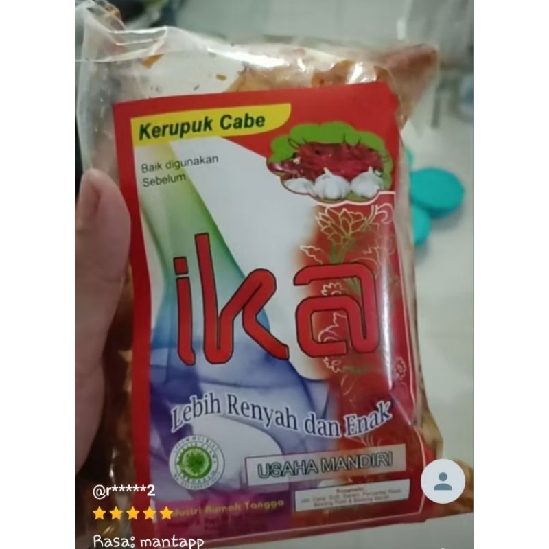 

kerupuk cabe IKA