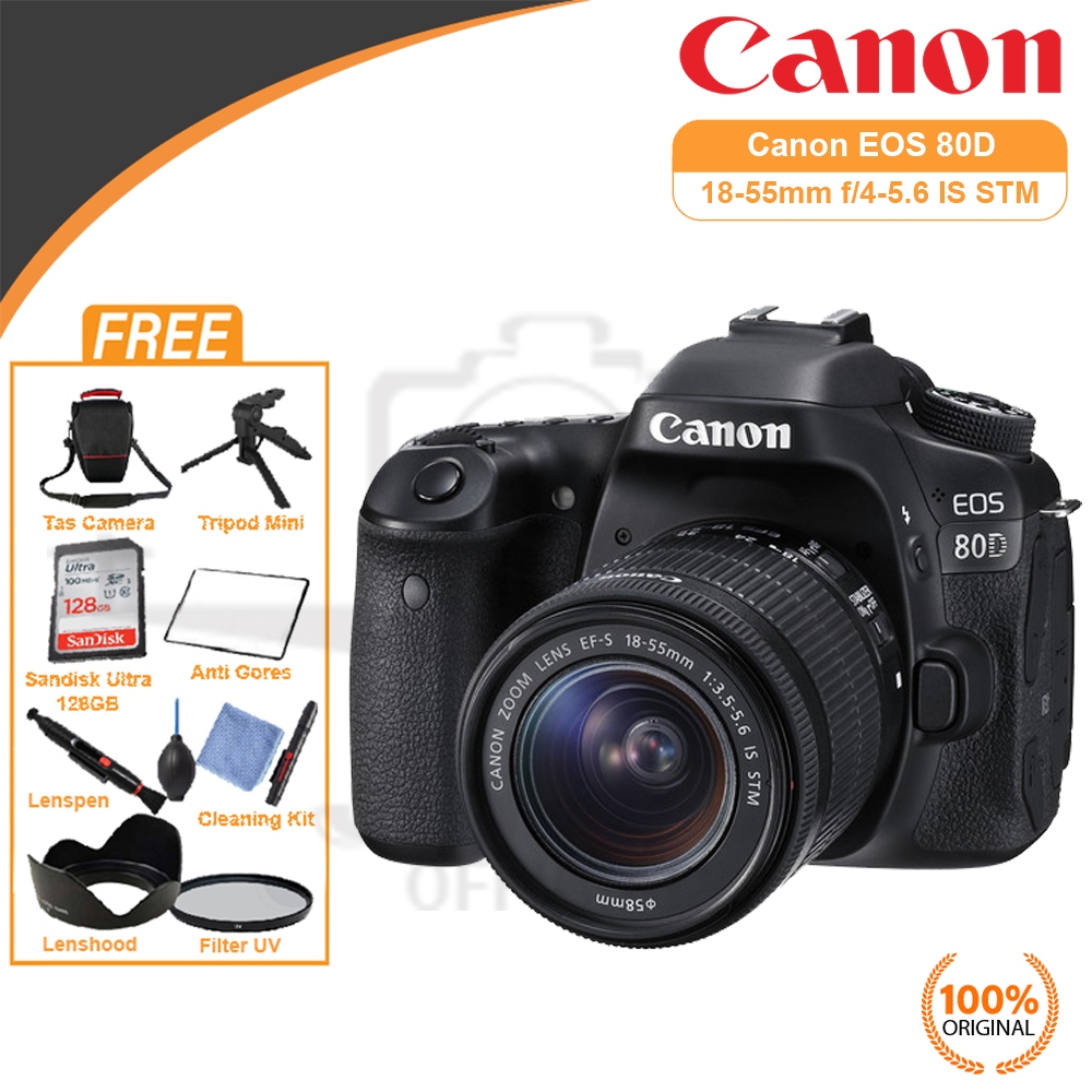 CANON EOS 80D KIT 18-55MM DSLR CAMERA DIGITAL ORIGINAL