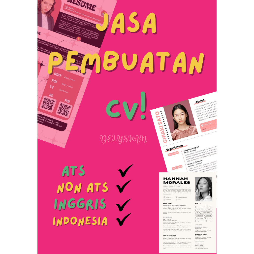 CV ATS Friendly | Jasa pembuatan CV | Buat CV Murah...