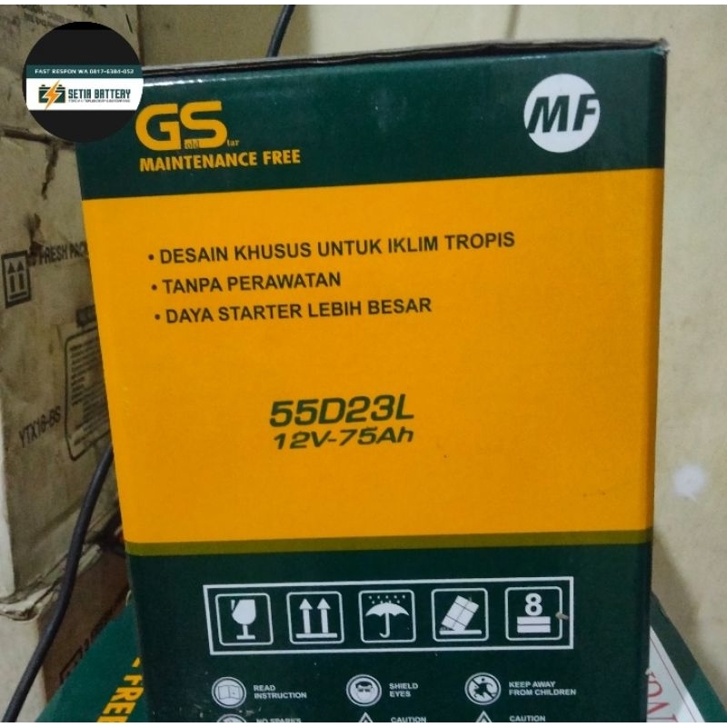 AKI KERING 55D23L GS GOLDSTAR MF(12VOL 75AH)