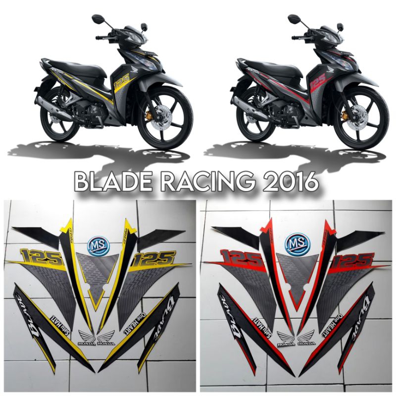 Stiker Striping Motor BLADE RACING 125 2016 Sticker Lis Body Standar