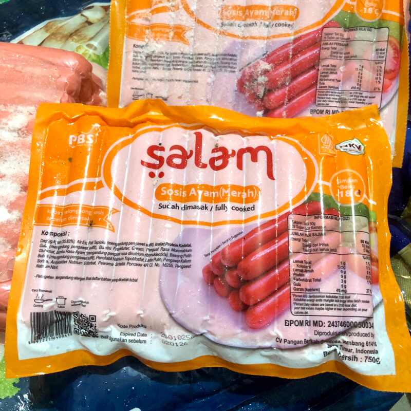 

Salam Sosis Ayam Merah 750Gr