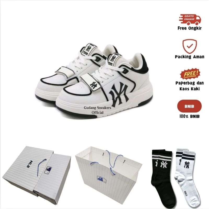 MLB NY Yankees Chunky Liner High White Black