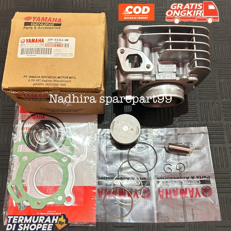 Blok seher Blok piston Komplit Free Topset Yamaha Jupiter Z1 1DY Jupiter Z1 injeksi