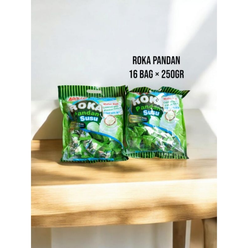 

Aneka Snack Cemilan Murah Roka Pandan Susu 250gr