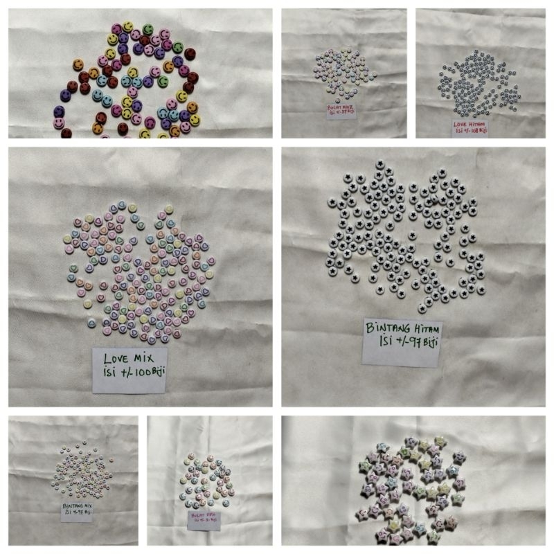 Manik Gelang Kalung Smiley Mix 15 Gram