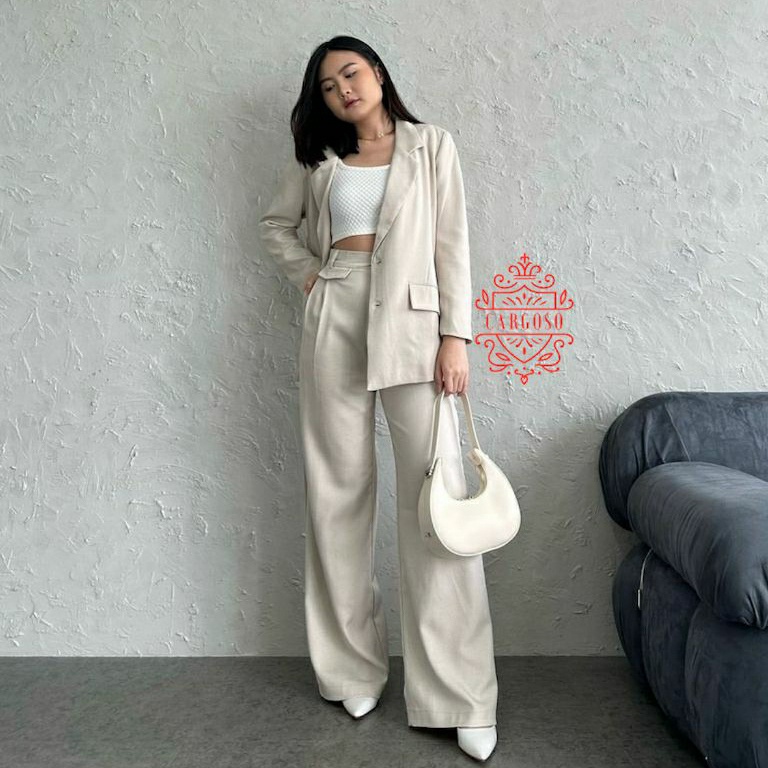 KODE J18X CELANA ORO PANTS HIGH WAIST KULOT  CELANA KERJA WANITA ANTI KUSUT  BAHAN SEMI WOLL GRADE A