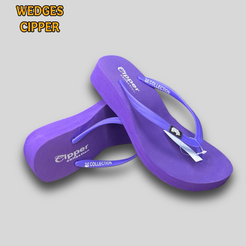 SANDAL WEDGES WANITA - SPON WEDGES CIPPER WANITA - SANDAL SANTAI WANITA WEDGES