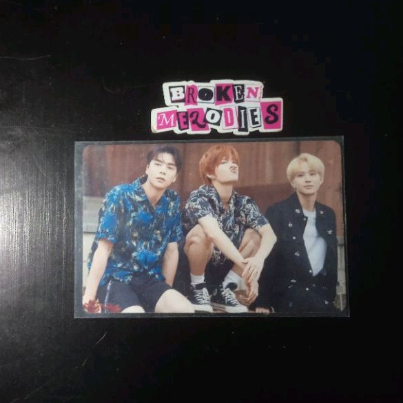 Photocard PC Dicon Official NCT 127 grup (Johnny, Yuta, Jungwoo)