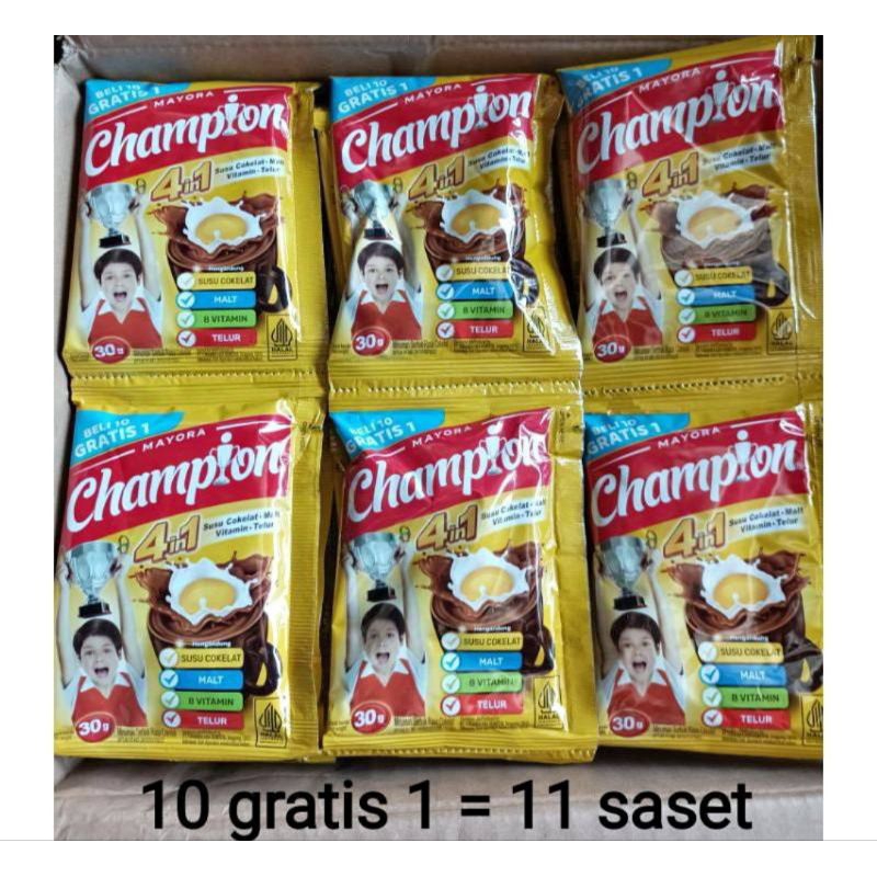 

Energen Champion 10 sachet + 1 Free