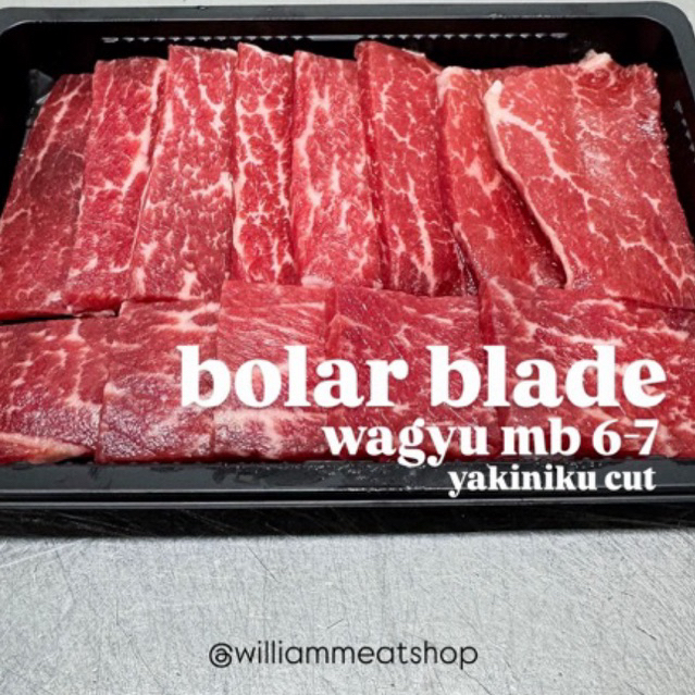 

Bolar Blade Wagyu MB6-7 Australia / Daging Slice Shabu Yakiniku Hotpot Tumis Wiliammeatshop