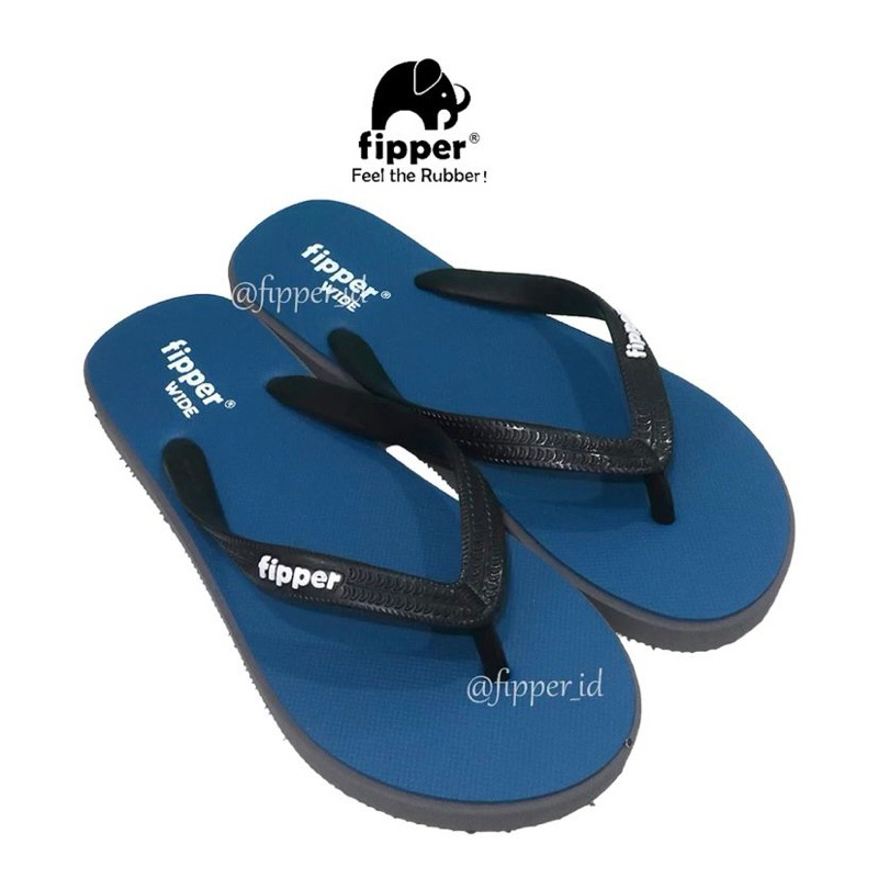 Sandal Fipper Original Wide - Blue / Grey / Black