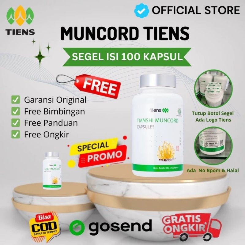 TIANSHI MUNCORD CAPSULES TIENS STRONG MAN SUPLEMENT PENAMBAH IMUNITAS DAN DAYA TAHAN PI MAN OIL | Mo