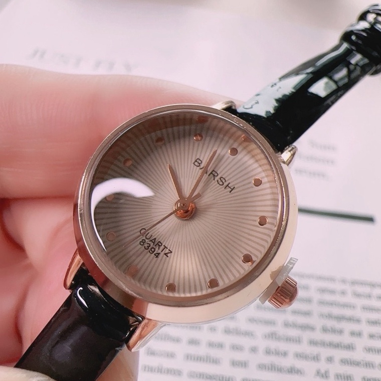 KODE H72S BILLIE Jam Tangan Wanita BARSH Korea Vintage BS99 Jam Analog Tali Kulit Mini Jam Tangan Ce