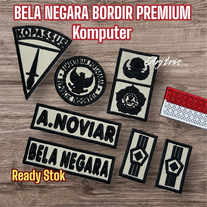 BELA NEGARA BORDIR KOMPUTER PREMIUM