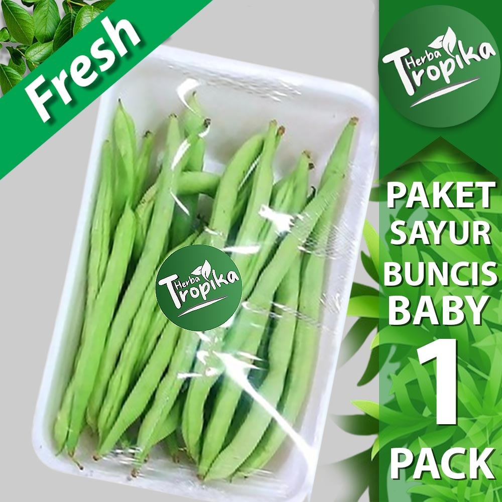

Promo Baby Buncis Sayur Fresh 1 Pack 250 gram Toko Herba Tropika